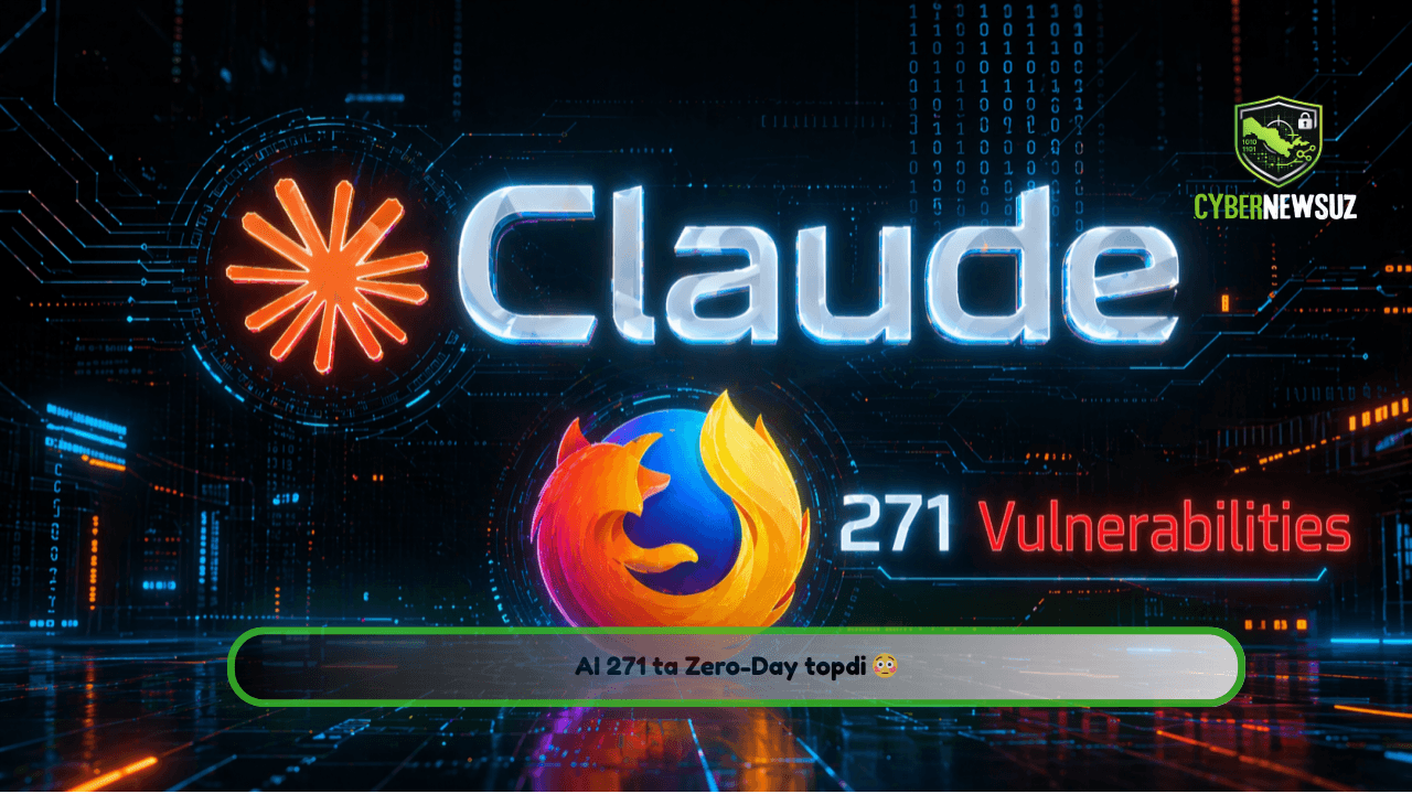 Claude Mythos AI Firefox’da 271 ta Zero-Day topdi — Kiberxavfsizlikda yangi davr boshlandimi?