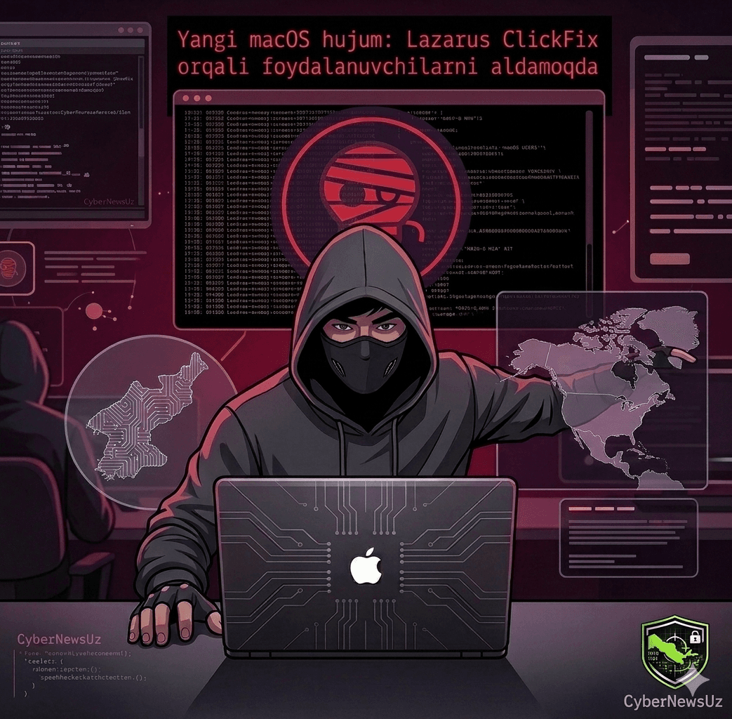 🍏 Lazarus macOS foydalanuvchilarini “Mach-O Man” malware orqali nishonga olmoqda