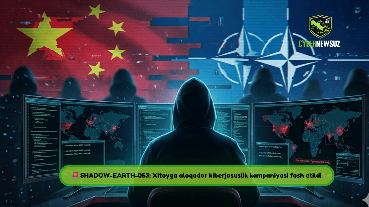🌍 Xitoy bilan bog‘liq hackerlar NATO davlati va Osiyo hukumatlarini nishonga oldi