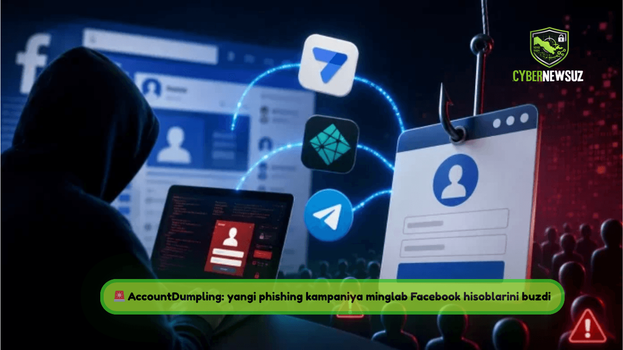 ⚠️ Google AppSheet va Telegram orqali 30,000 Facebook akkaunt o‘g‘irlandi