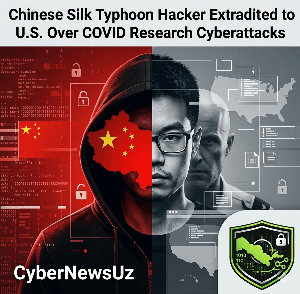 🚨 Xitoylik hacker COVID-19 tadqiqotlariga hujum uchun AQShga topshirildi