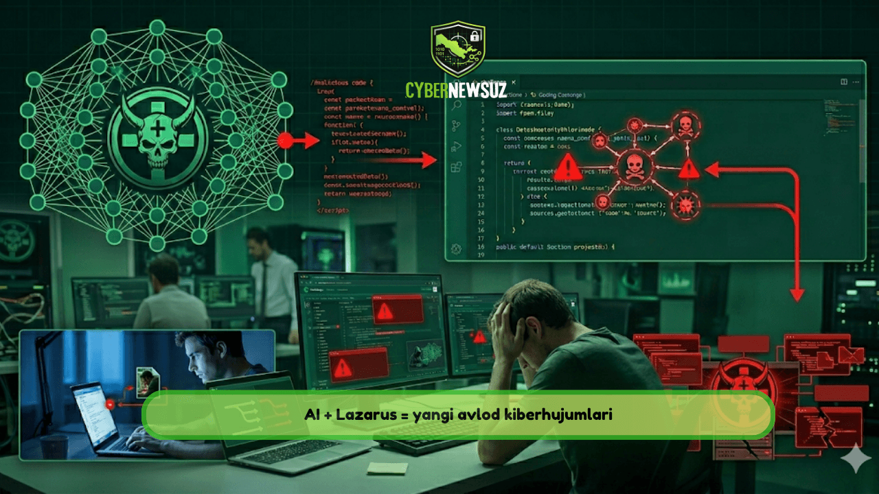Hackerlar AI yordamida dasturchilarni tuzoqqa tushirmoqda — Lazarus yangi usul bilan hujum qilmoqda